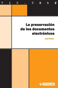 La preservación de los documentos electrónicos_cover