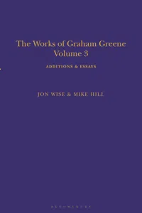 The Works of Graham Greene, Volume 3_cover