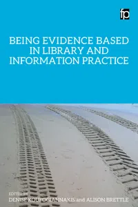 Being Evidence Based in Library and Information Practice_cover