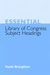 Essential Library of Congress Subject Headings_cover