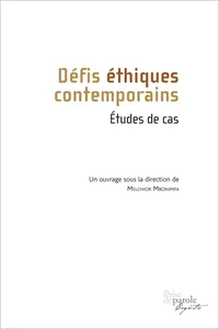 Défis éthiques contemporains. Études de cas_cover