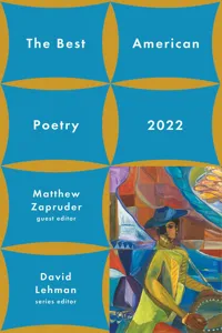 The Best American Poetry 2022_cover