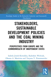Stakeholders, Sustainable Development Policies and the Coal Mining Industry_cover