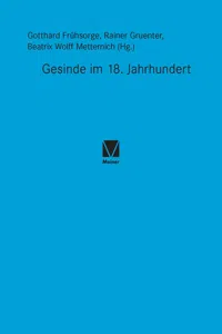 Gesinde im 18. Jahrhundert_cover