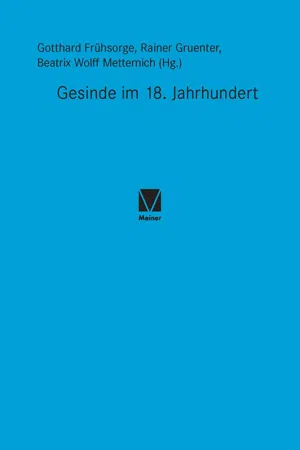 Gesinde im 18. Jahrhundert