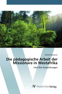 Die pädagogische Arbeit der Missionare in Westafrika_cover