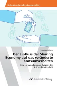 Der Einfluss der Sharing Economy auf das veränderte Konsumverhalten_cover