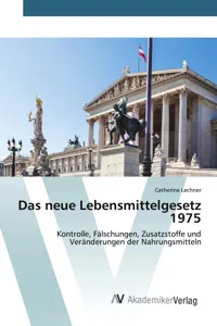 Das neue Lebensmittelgesetz 1975_cover