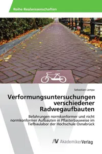 Verformungsuntersuchungen verschiedener Radwegaufbauten_cover