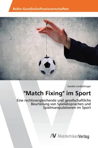 "Match Fixing" im Sport_cover