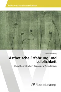 Ästhetische Erfahrung und Leiblichkeit_cover