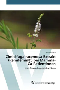 Cimicifuga racemosa Extrakt bei Mamma-Ca-Patientinnen_cover