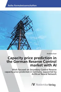 Capacity price prediction in the German Reserve Control market with AI_cover