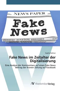 Fake News im Zeitalter der Digitalisierung_cover