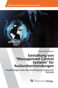 Gestaltung von "Management Control Systems" für Auslandsentsendungen_cover