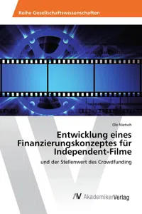 Entwicklung eines Finanzierungskonzeptes für Independent-Filme_cover