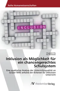 Inklusion als Möglichkeit für ein chancengerechtes Schulsystem_cover