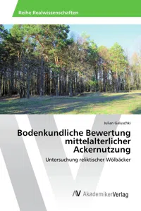 Bodenkundliche Bewertung mittelalterlicher Ackernutzung_cover