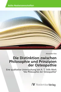 Die Distinktion zwischen Philosophie und Prinzipien der Osteopathie_cover