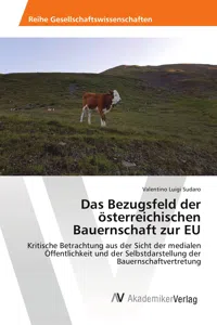 Das Bezugsfeld der österreichischen Bauernschaft zur EU_cover