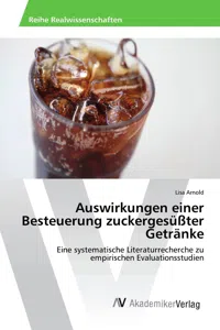 Auswirkungen einer Besteuerung zuckergesüßter Getränke_cover