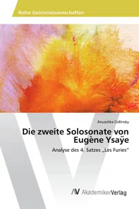 Die zweite Solosonate von Eugène Ysaÿe_cover