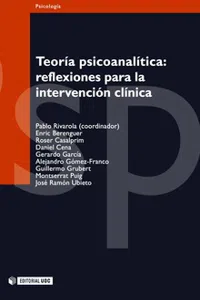 Teoría psicoanalítica: reflexiones para la intervención clínica_cover