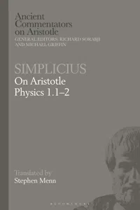 Simplicius: On Aristotle Physics 1.1–2_cover
