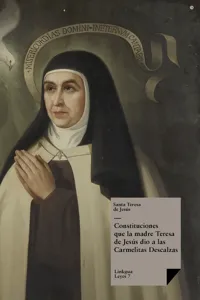 Constituciones que la madre Teresa de Jesús dio a las Carmelitas Descalzas_cover