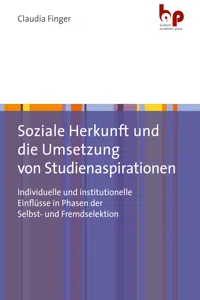 Soziale Herkunft und die Umsetzung von Studienaspirationen_cover