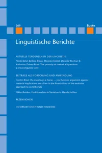 Linguistische Berichte Heft 269_cover