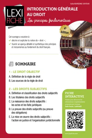 Introduction générale au droit : Les principes fondamentaux 4ème édition