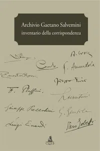 Archivio Gaetano Salvemini_cover