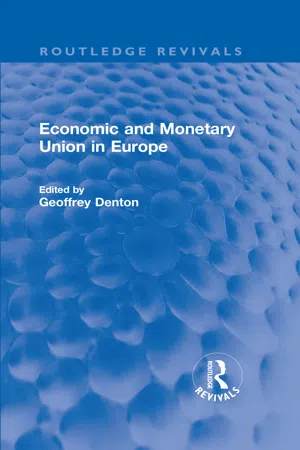 Economic and Monetary Union in Europe