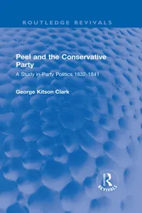 Peel and the Conservative Party_cover