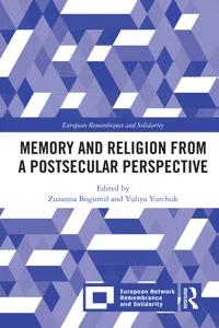 Memory and Religion from a Postsecular Perspective_cover