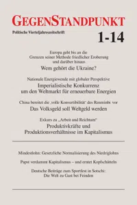 GegenStandpunkt 1-14_cover