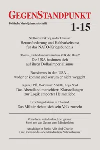 GegenStandpunkt 1-15_cover