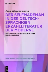 Der Selfmademan in der deutschsprachigen Erzählliteratur der Moderne_cover