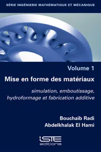 Mise en forme des matériaux_cover