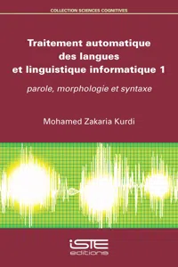 Traitement automatique des langues et linguistique informatique 1_cover