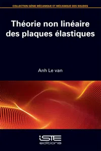 Théorie non linéaire des plaques élastiques_cover