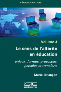 Le sens de l'altérité en éducation_cover