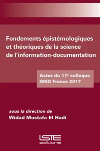 Fondements épistémologiques et théoriques de la science de l'information-documentation_cover