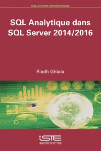 SQL Analytique dans SQL Server 2014/2016_cover