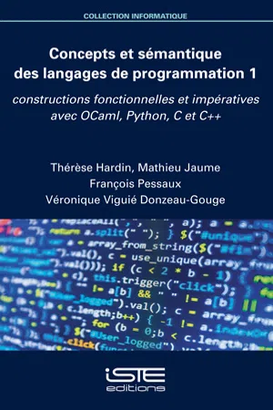 Concepts et sémantique des langages de programmation 1