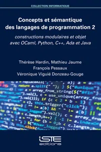 Concepts et sémantique des langages de programmation 2_cover