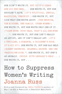 How to Suppress Women's Writing_cover