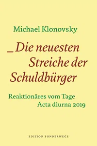 Die neuesten Streiche der Schuldbürger_cover