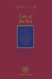 Law of the Sea Bulletin, No.89_cover